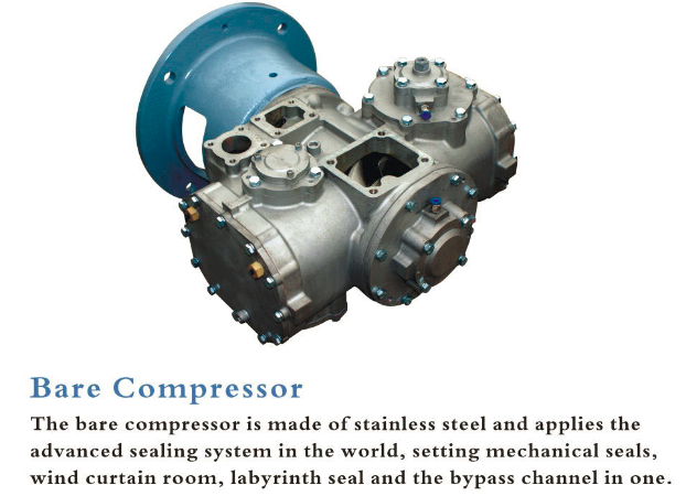 New Generation Oil Free Rotary Screw Air Compressor For Textile Food Pharmaceutical Plants