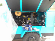 High Temp Mobile Diesel Air Compressor Single Stage Diesel Hydrovane Compressor
