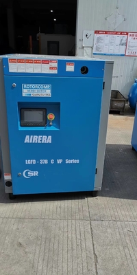 Oil Injected VSD Screw Compressor Intelligent Touchable PLC Control System