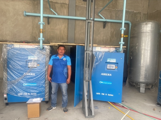 30% Energy Saving 75kw/100hp VSD Screw Compressor 7-15bar