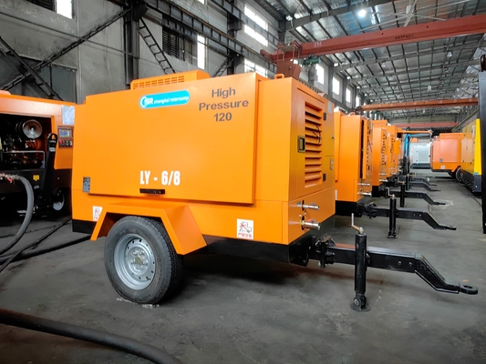 High Pressure Cooling Diesel Engine Driven Screw Compressor With Powerful Performance