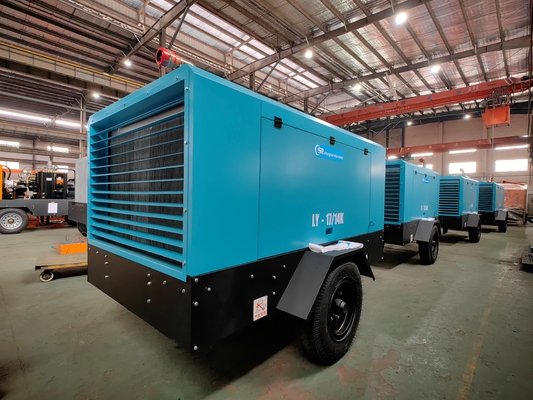 Low Noise A Diesel Screw Compressor For Industrial/Commercial Applications 210-260HP
