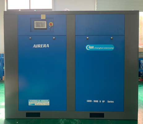 160KW Screw Air Compressor / Rotary Screw Air Compressor With 90L Intelligent Controller