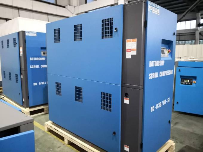 Oil Free Type Rotary Screw Type Air Compressor Two Stage Large Power Range