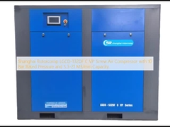 Shanghai Rotorcomp LGCD-132DF C VP Screw Air Compressor with 10 Bar Rated Pressure and 5.3-21 M3/min Capacity